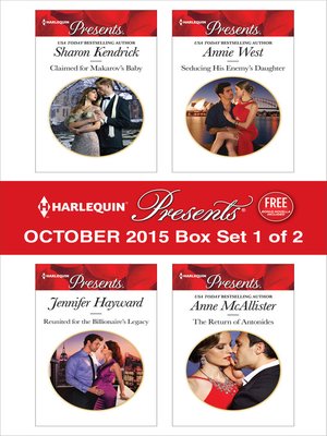 Harlequin Presents October 2015, Box Set 1 of 2 - ebook